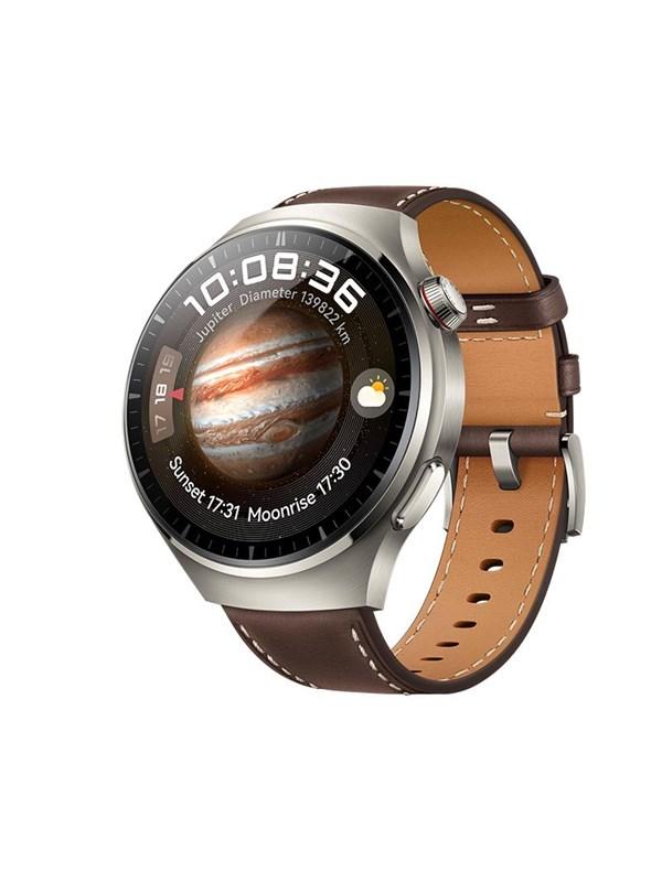 Huawei Watch 4 Pro – Elegant Titan Smartwatch med Læderrem