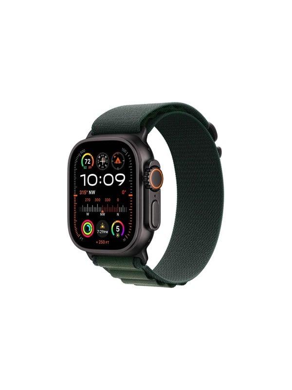 Apple Watch Ultra 2 GPS + Cellular – Sort Titan & Grøn Rem