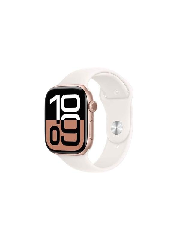 Apple Watch Series 10 GPS 46mm – Roséguld & Lyserød Band