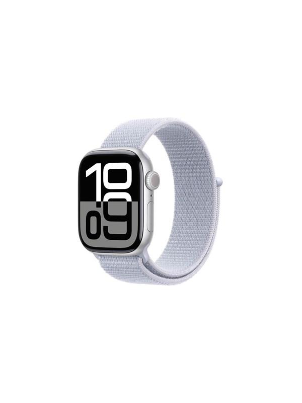 Apple Watch Series 10 GPS + Cellular – Sølv & Blå Løkke