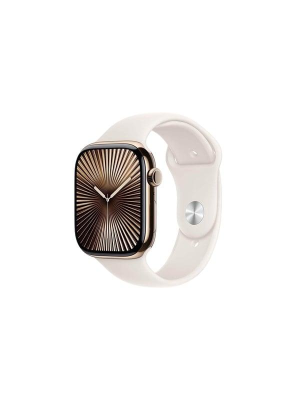 Apple Watch Series 10 GPS + Cellular 46mm i Guld Titanium