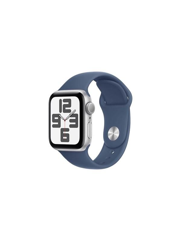 Apple Watch SE GPS 44mm med Denim Sportrem – Tilbud!