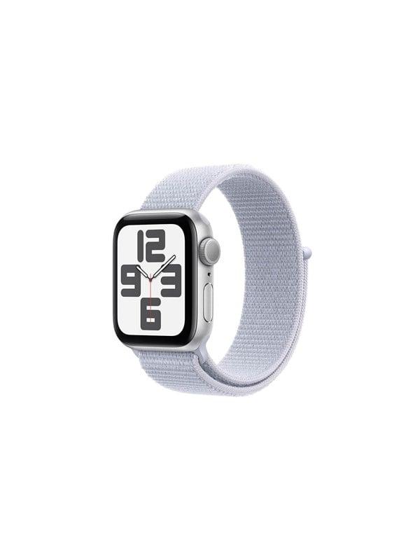Apple Watch SE GPS 44mm – Sølv Aluminium & Blå Sport Loop