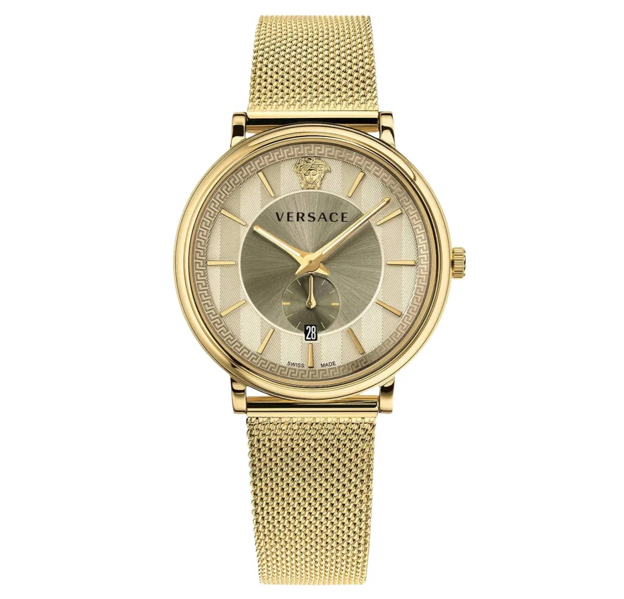 V Circle Gold Herreur Vbq070017 fra Versace