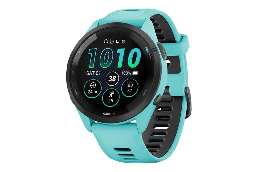Forerunner 265   Aqua   Smart Ur Med Rem   Aqua Sort   8 Gb fra Garmin