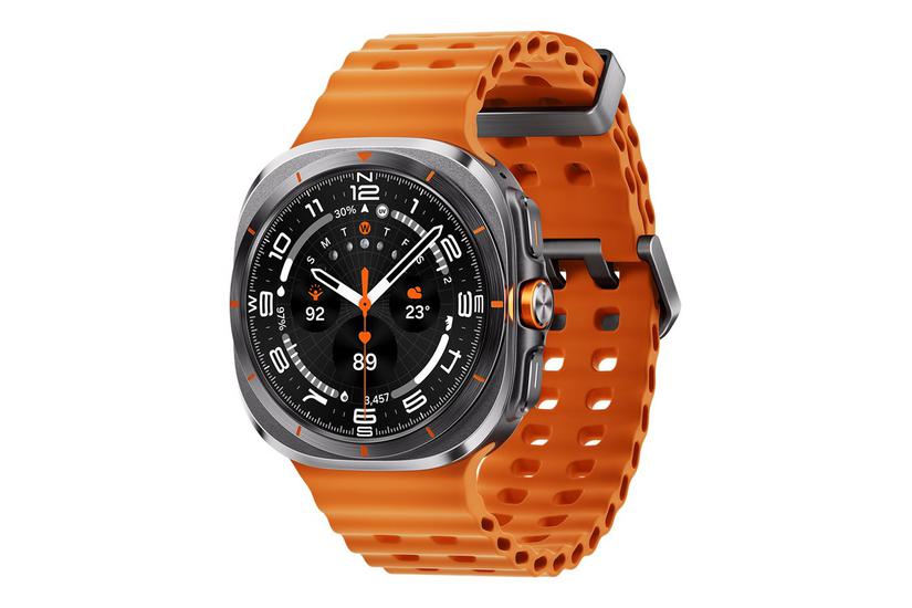 Galaxy Watch Ultra   Titanium   Smart Ur Med Marinebånd   Orange   32 Gb   Titangrå fra Samsung