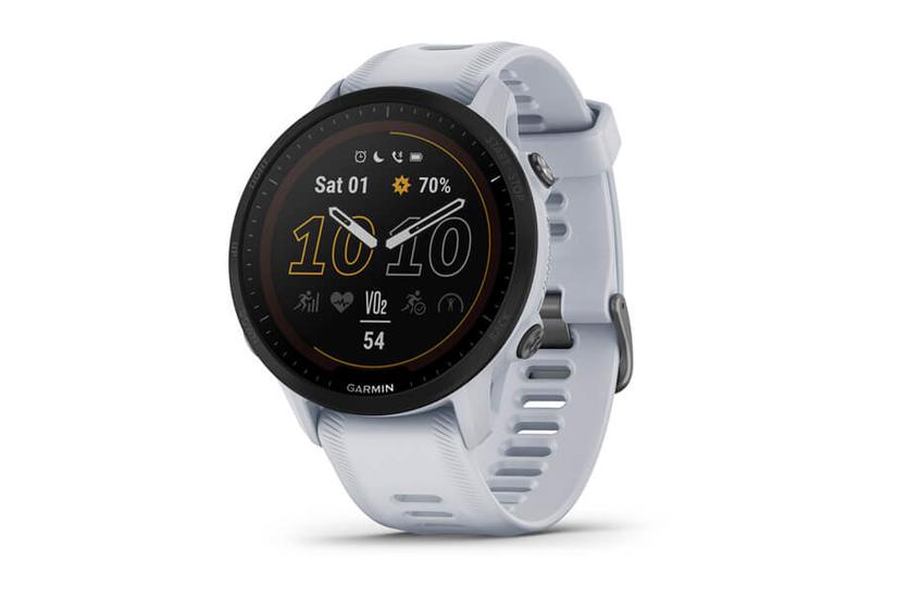 Forerunner 955 Solar Sportsur Med Rem   32 Gb   Whitestone fra Garmin