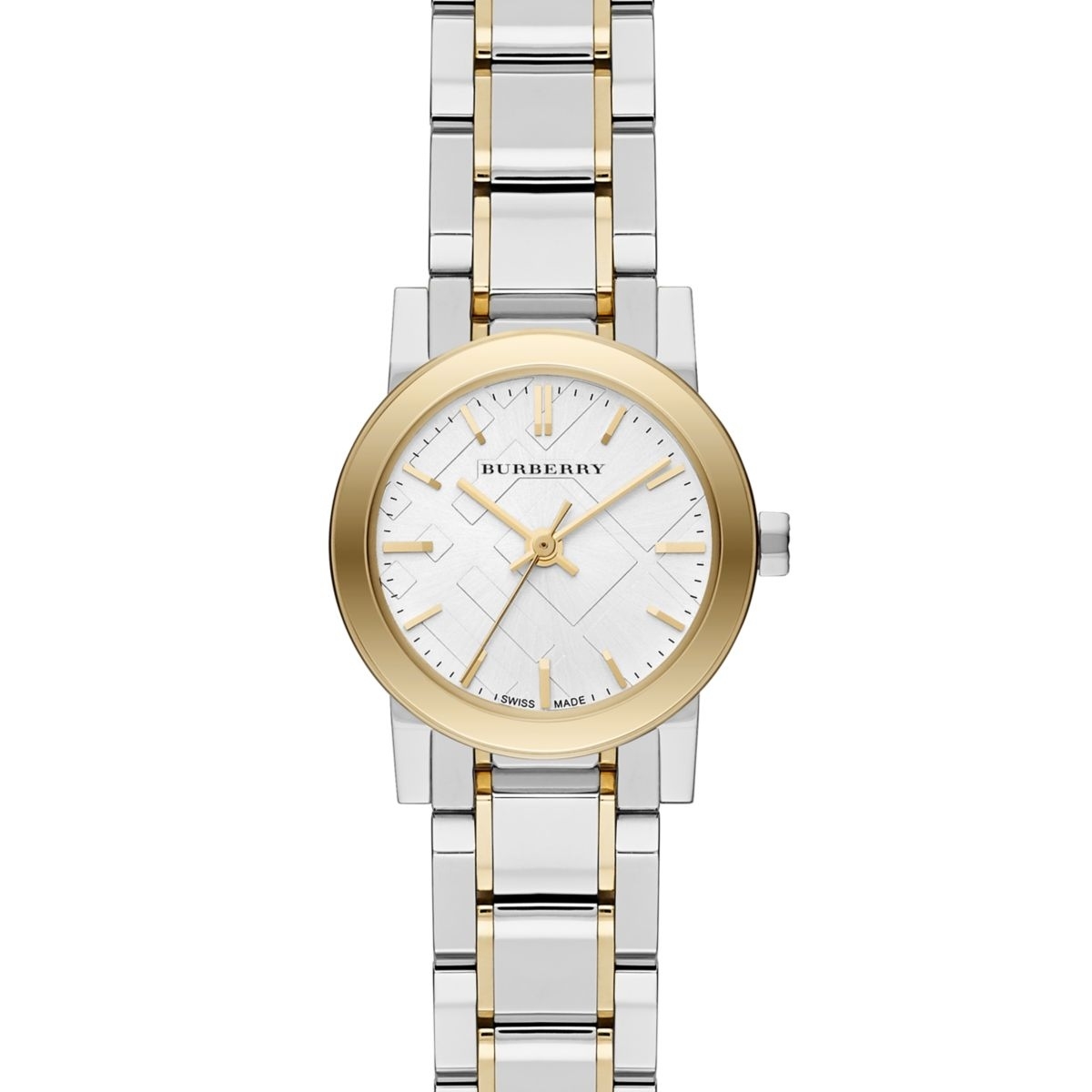 Ladies Silver Dial Dameur Bu9217 fra Burberry