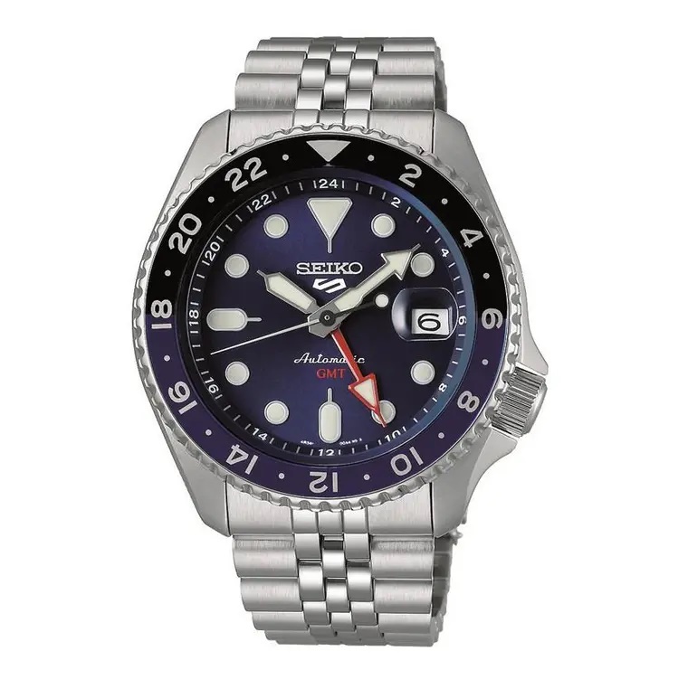 5 Sports Automatic Gmt Blue Herreur fra Seiko