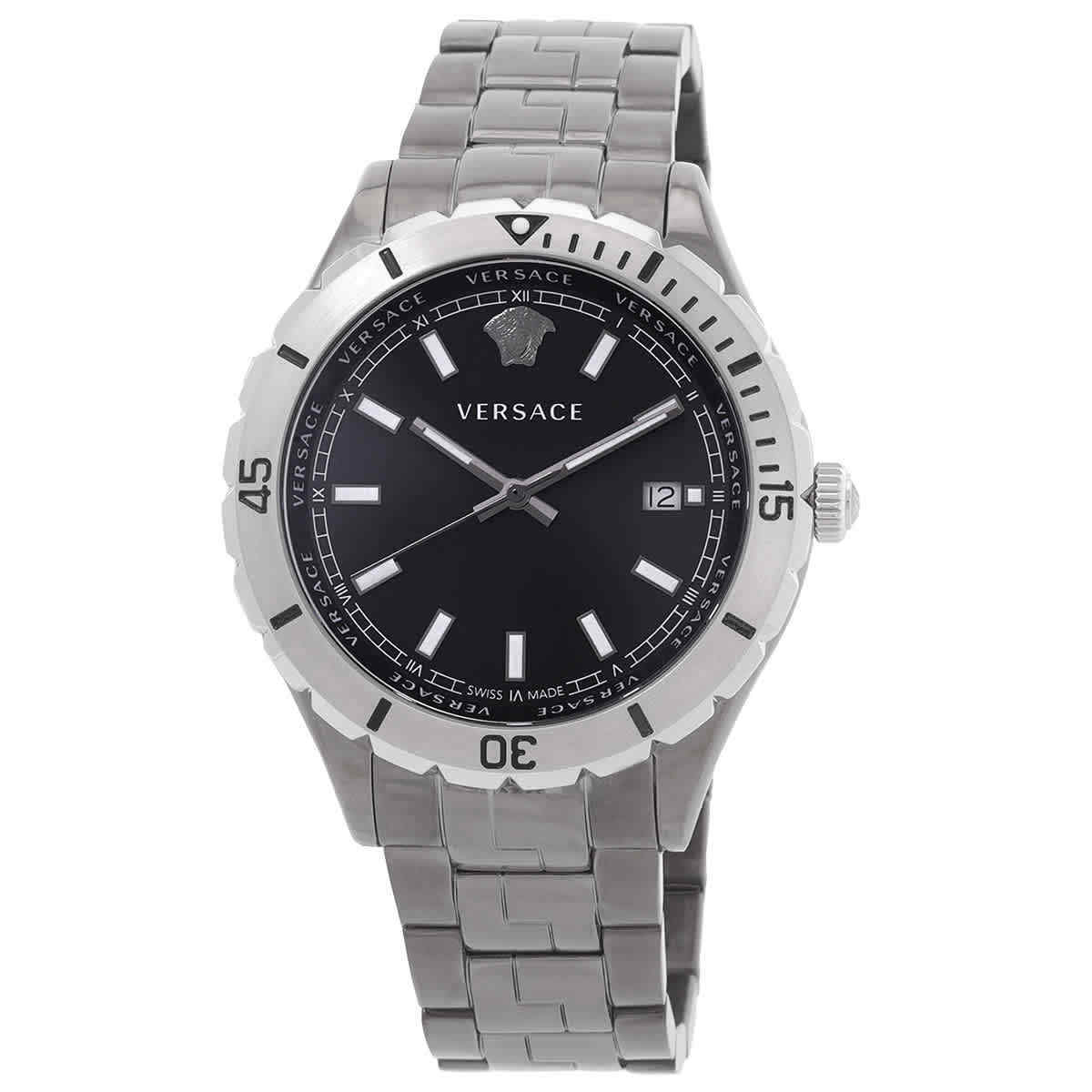 Hellenyium Black Silver Herreur Ve3a00620 fra Versace