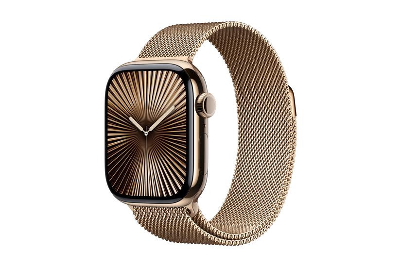 Watch Series 10 (gps + Cellular)   Guld Titanium   Smart Ur Med Milanesisk Løkke   Guld   64 Gb fra Apple
