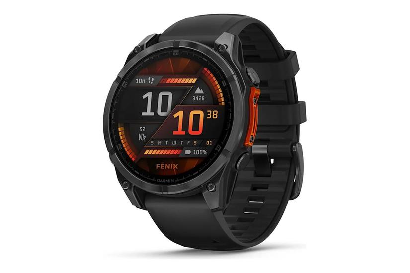 Fenix 8   Skifergrå   Sportsur Med Bånd   Sort   32 Gb fra Garmin