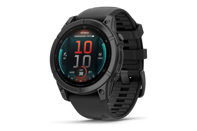 Fnix E   Skifergrå Stål   Sportsur Med Bånd   Sort   16 Gb fra Garmin