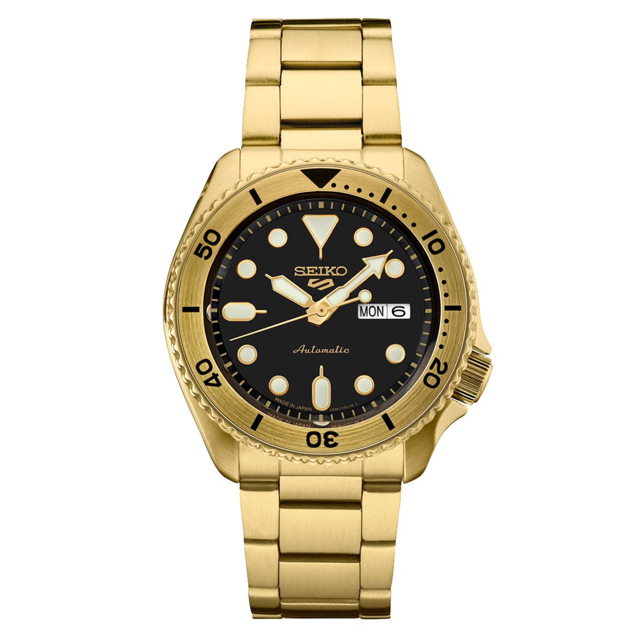 5 Sports Automatic Gold Herreur fra Seiko